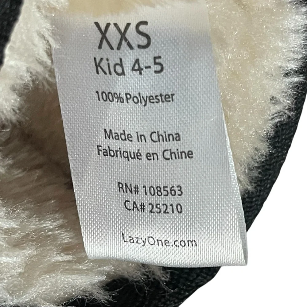 Lazy One Kid's Bear Slipper Boots - Toasty Toez - Fleece Lined - XXS (kids 4-5)